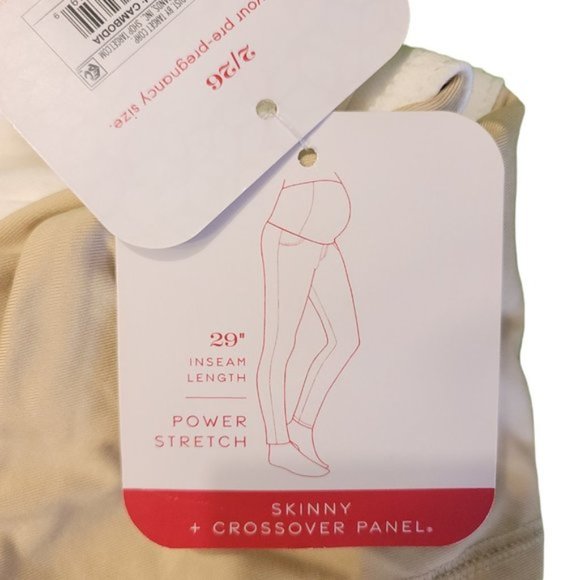 Isabel Maternity by Ingrid & Isabel Women's White Skinny Maternity Jeans Size 2 - Picture 4 of 7